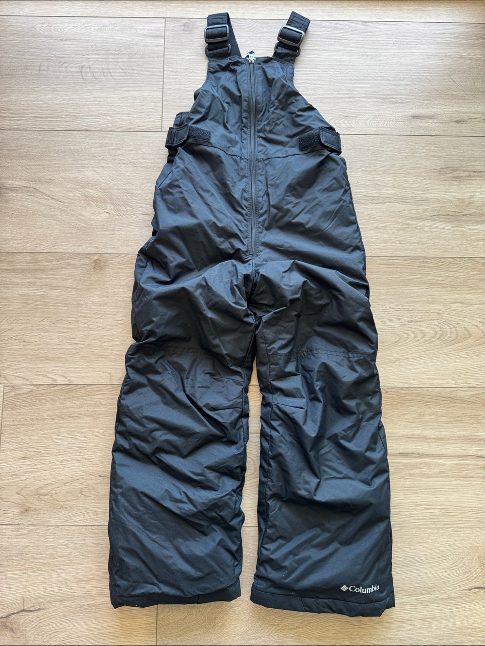Columbia Black Ski Snow Bibs with Adjustable Straps